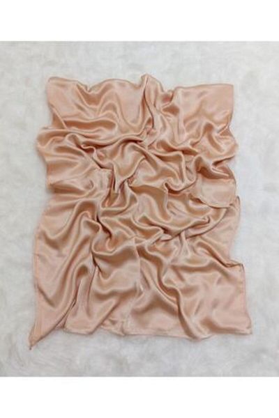 NOVAFACE Standard Evening Dress Janjan Shiny Satin Textured Hijab Evening Dress Chiffon Shawl Classic
