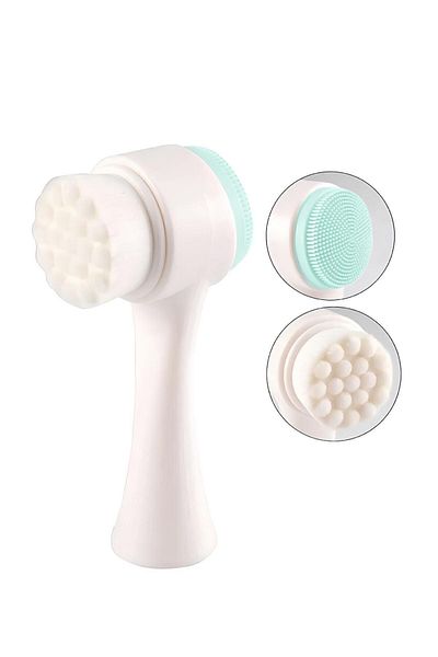 HİROS'H Double Sided Skin Cleansing Brush - Hammer Style