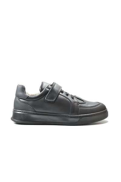 Onlo Ayakkabı Pantofi ortopedici pentru baieti model Onlo 252 - piele naturala, velcro negru