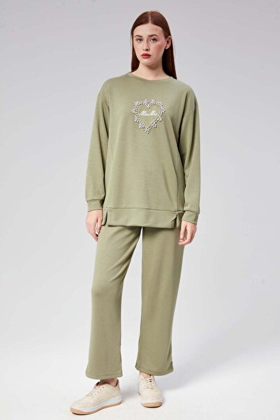 Hatun Atila HatunAtila Ειδικό Υφασμάτινο Σετ Διπλό με Λεπτομέρεια από Πέτρα -...