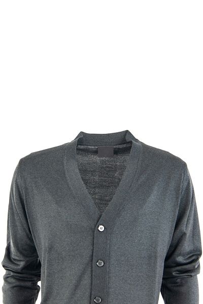 Oppland Men's V-Neck Buttoned Pocket Classic Model Comfortable Cut Full Pattern Wool Woven Cardigan