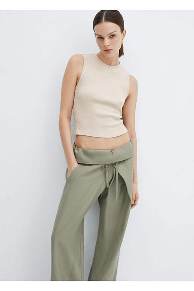 MANGO Woman Cotton Suspender Blouse