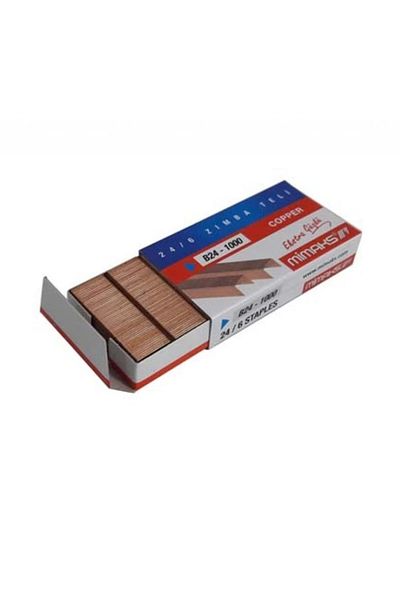 Mimaks No:10 Staples 1000 Pieces - Copper 10 Pack