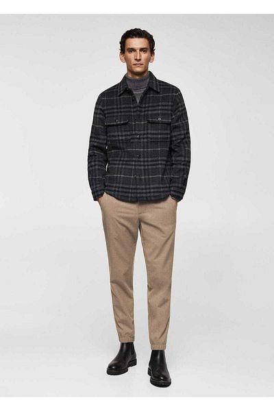 MANGO Man Slim Fit Drawstring Jogger Pants