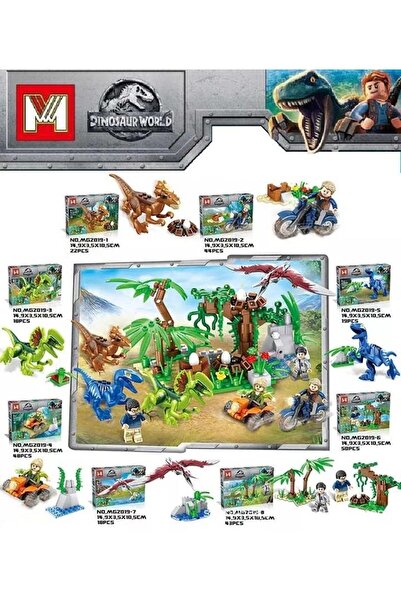 Prestij Oyuncak Dinosaur World Dinosaur Lego Set 48 Pieces - Mg2019-4 (lysine)