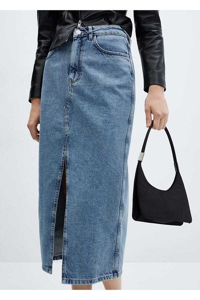 MANGO Woman Midi farmer szoknya