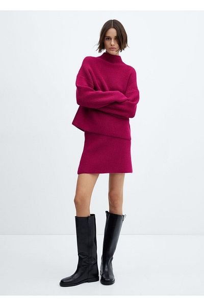 MANGO Woman Fustă scurtă din tricot