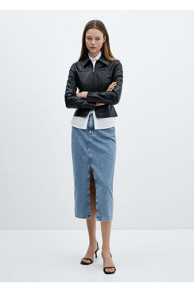MANGO Woman Midi farmer szoknya