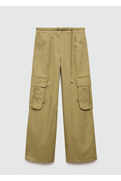 MANGO Woman Cepli Kargo Pantolon