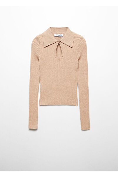 MANGO Woman Açık polo yaka kazak