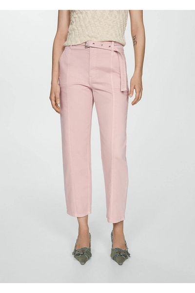MANGO Woman Pantaloni Jean Slouchy cu talie întoarsă