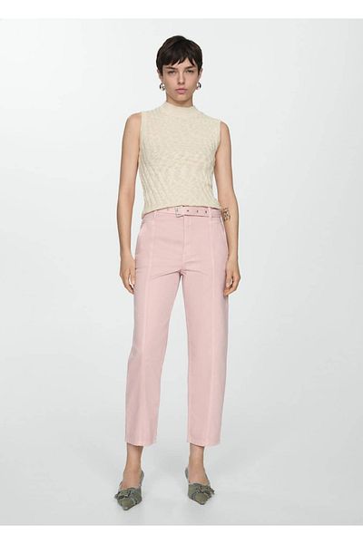 MANGO Woman Pantaloni Jean Slouchy cu talie întoarsă