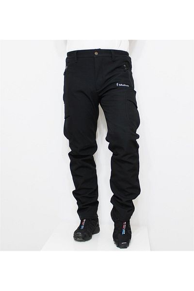 Mudwill Softshell Cargo Pocket Winter Men's Trousers-black 300201