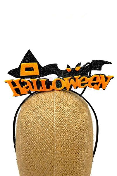 Huzur Party Store Αποκριάτικο στέμμα για το Halloween με λεπτομέρεια για πάρτι με λάμψη
