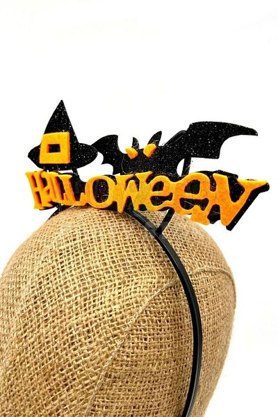 Huzur Party Store Αποκριάτικο στέμμα για το Halloween με λεπτομέρεια για πάρτι με λάμψη