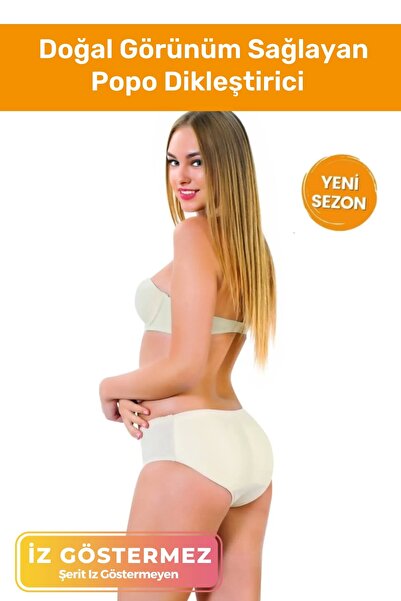 Pastimore Chiloți de damă premium cu aspect natural, cu corset plin de modela...