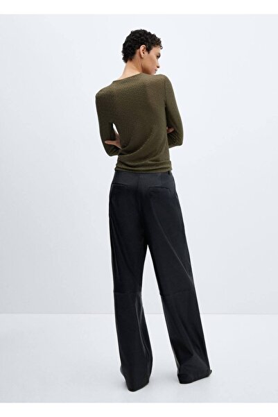 MANGO Woman Πλεκτό μπλουζάκι