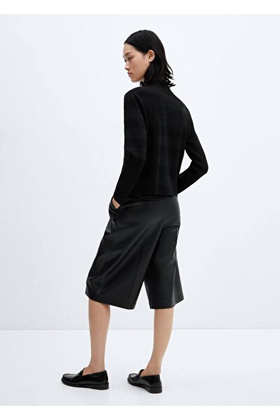 MANGO Woman Pulover decupat cu guler Perkins