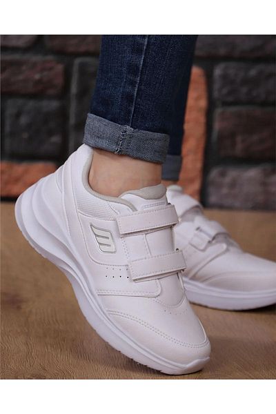 M.P. M.P. 232-1307 Zn Pantofi albi cu velcro