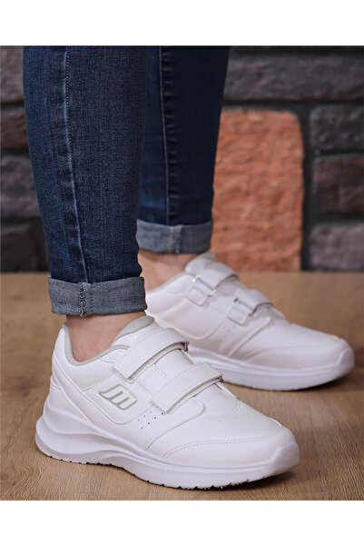 M.P. M.P. 232-1307 Zn Beyaz Cırtlı Sneaker Ayakkabı