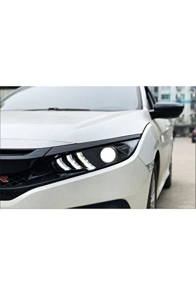 Genel Markalar Honda Cıvıc Fc5 2016-2021 Anımasyonlu Mustang Dızayn Led Far T...