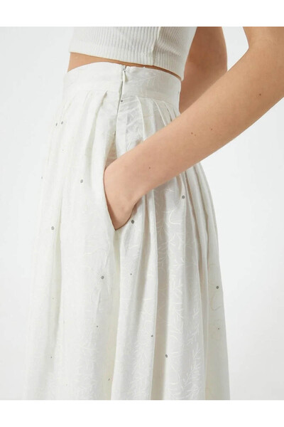 Koton Ecru Women's Skirt - 4sak70114ew Model