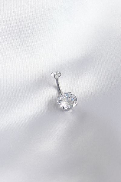 Skygo Shopzum 316l Women's Piercing - Surgical Steel and Zircon Stone Detailed