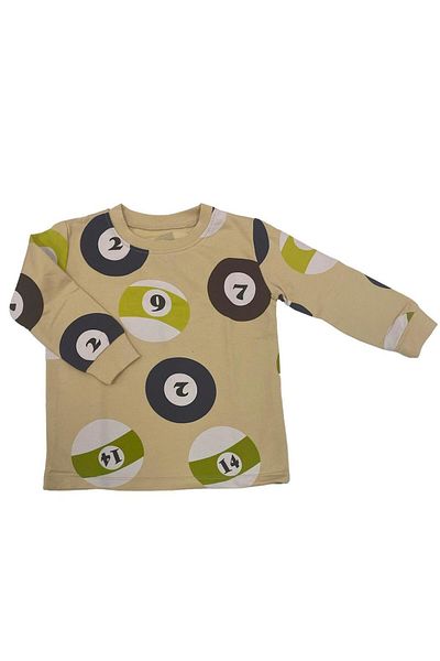 Moi Noi Sweatshirt Beige Pattern