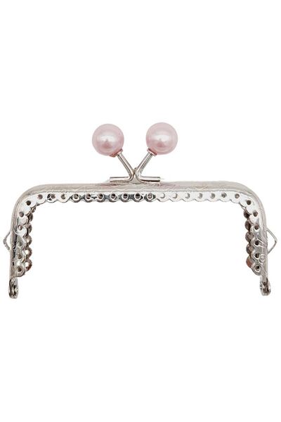 angel çanta aksesuar Angel 10,5 cm Pulbere de metal argintiu în vrac Clip portofel dreptunghiular - Bursu Model 2