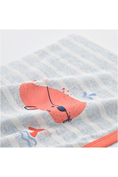 Bibaby Pirate Finny Baby Blanket 64622 Blue Melange