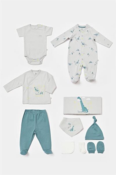 My Little Dinosaur 10'lu Bebek Hastane Çıkışı Set 63223 Gri-Petrol