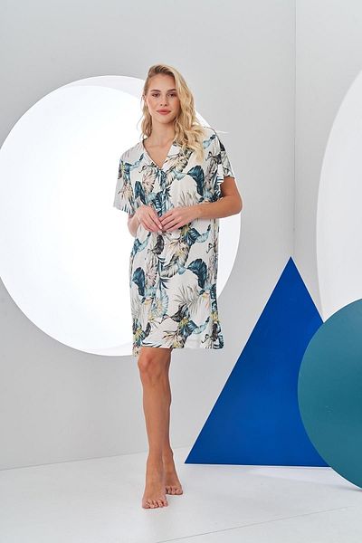 PJS 24186 Women's Patterned Dress