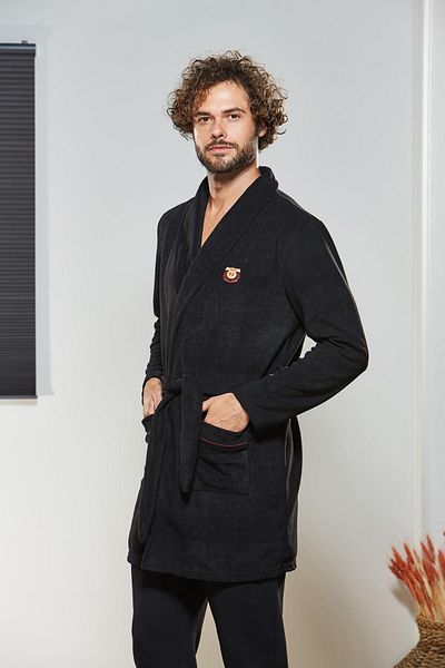 PJS Men's Polar Robe - Mlvx 21329 Blsm