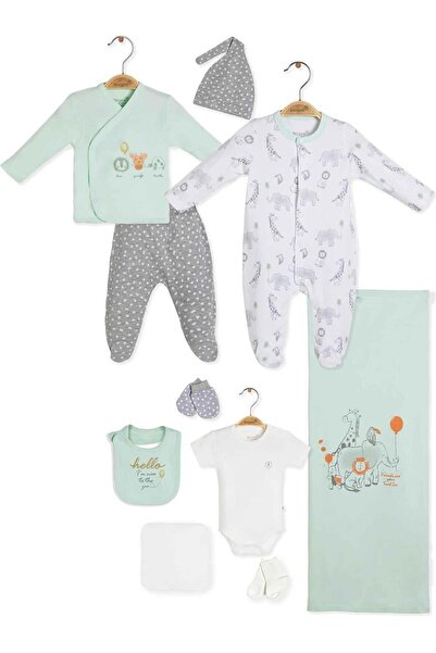 Biorganic Biorganik 63197 Erkek Bebek Travel Zoo 10'lu Hastane Çıkış Seti