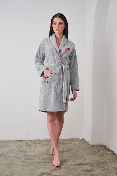 PJS 24509 Women's Fleece Dressing Gown