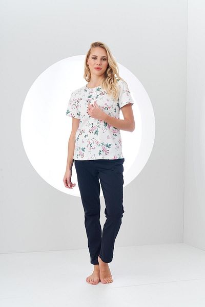 PJS 24180 Set de pijamale cu modele pentru femei
