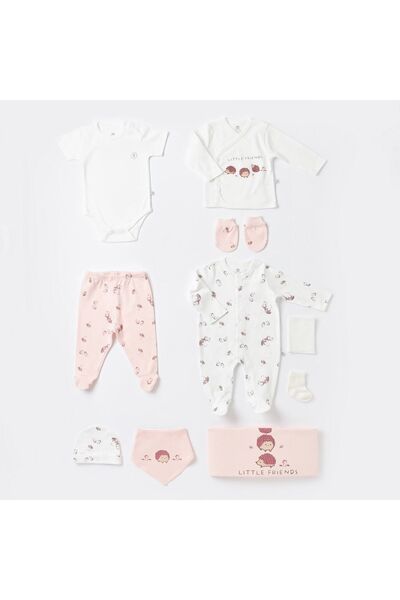 Bibaby Boony Mushroom 10-Piece Baby Hospital Exit Set 63216