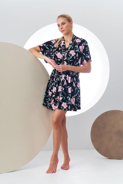 PJS 24167 Women's Printed Dressing Gown