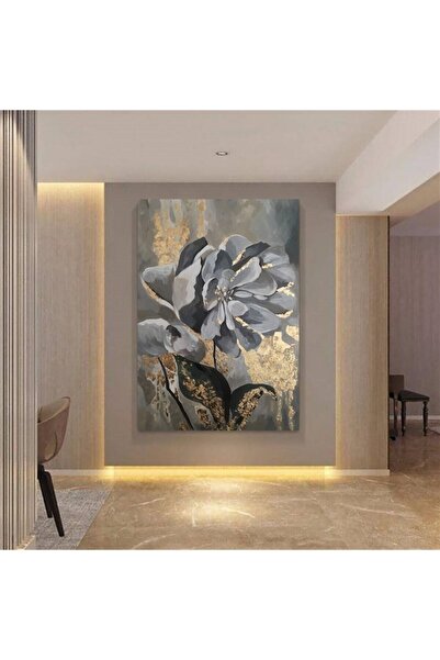 Şehzat Modern Çiçek Kanvas Gülen Tablo