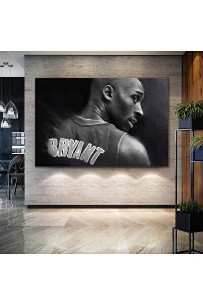 Şehzat Kobe Bryant Black Mamba Siyah Beyaz Lakers Basketbol Nba Yatay Kanvas ...