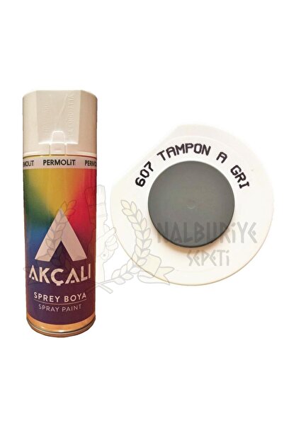 Akçalı Akçalı Akrilik Sprey Boya TAMPON AÇIK GRİ 400 ml - RAL6002 - 607