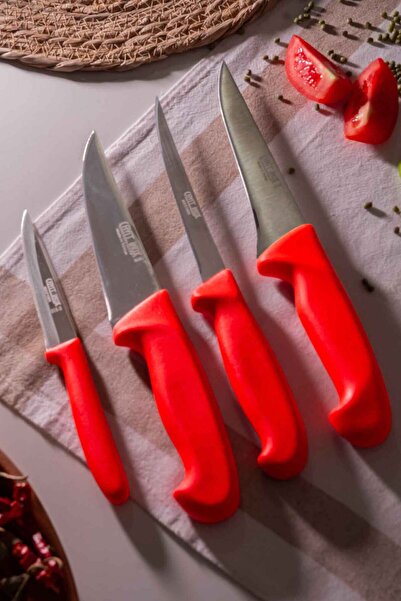 Cavit İnox Mutfak Bıçak Seti 4 Parça Paslanmaz Çelik