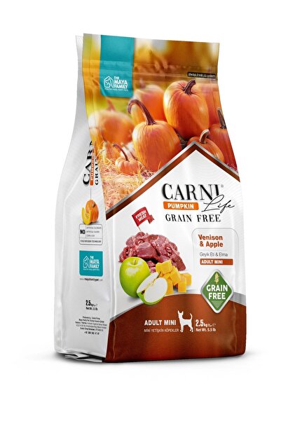MAYA FAMİLY PET Carni Life Pumpkin Grain Free Geyik & Elma Adult Mini Tahılsı...