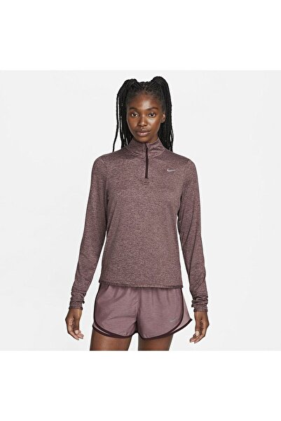 Nike تي شيرت NDD SPORT Dri-Fit Swift Element UV 1/4-Zip للسيدات للجري - كم طويل
