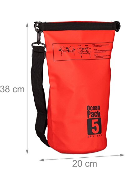 Lethe Boards Ocean Pack Red 5L Waterproof Floating Bag