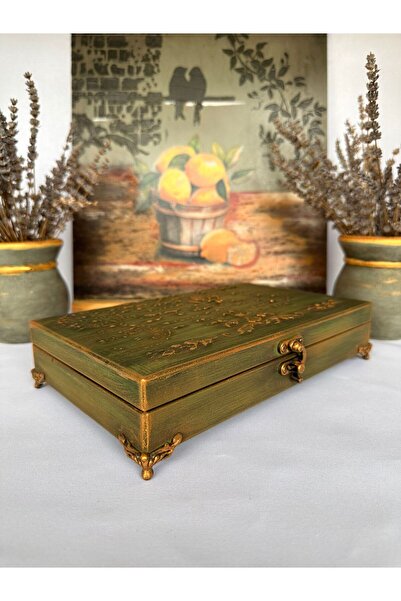 LARTEWOOD Ahşap Takı Kutusu, Organizeri, Dolabı 12 Bölmeli Kolye Küpe Yüzük S...