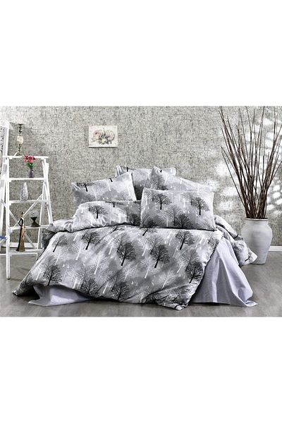 Faiend Double Cotton Duvet Cover Set - Fade Resistant and Elastic