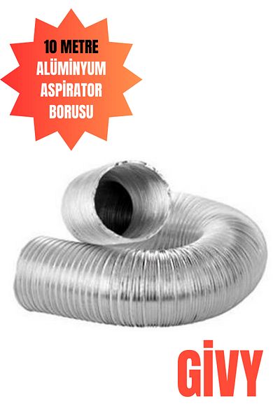 GİVY 10 Meters Aspirator Pipe - Hood Pipe