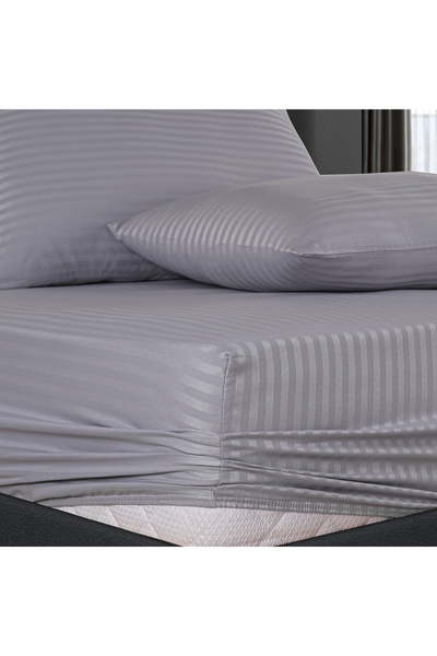 Güvenal Helena Cotton Satin Sheet Set - Elastic Duvet Cover