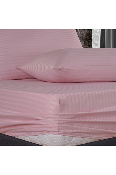 Güvenal Helena Cotton Satin Sheet Set - Elastic Duvet Cover
